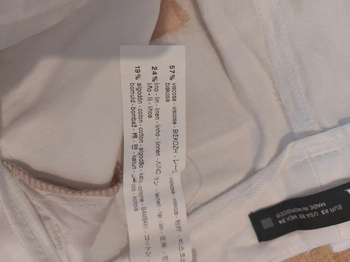 Pantalon leger blanc - Zara - taille XS - photo numéro 3