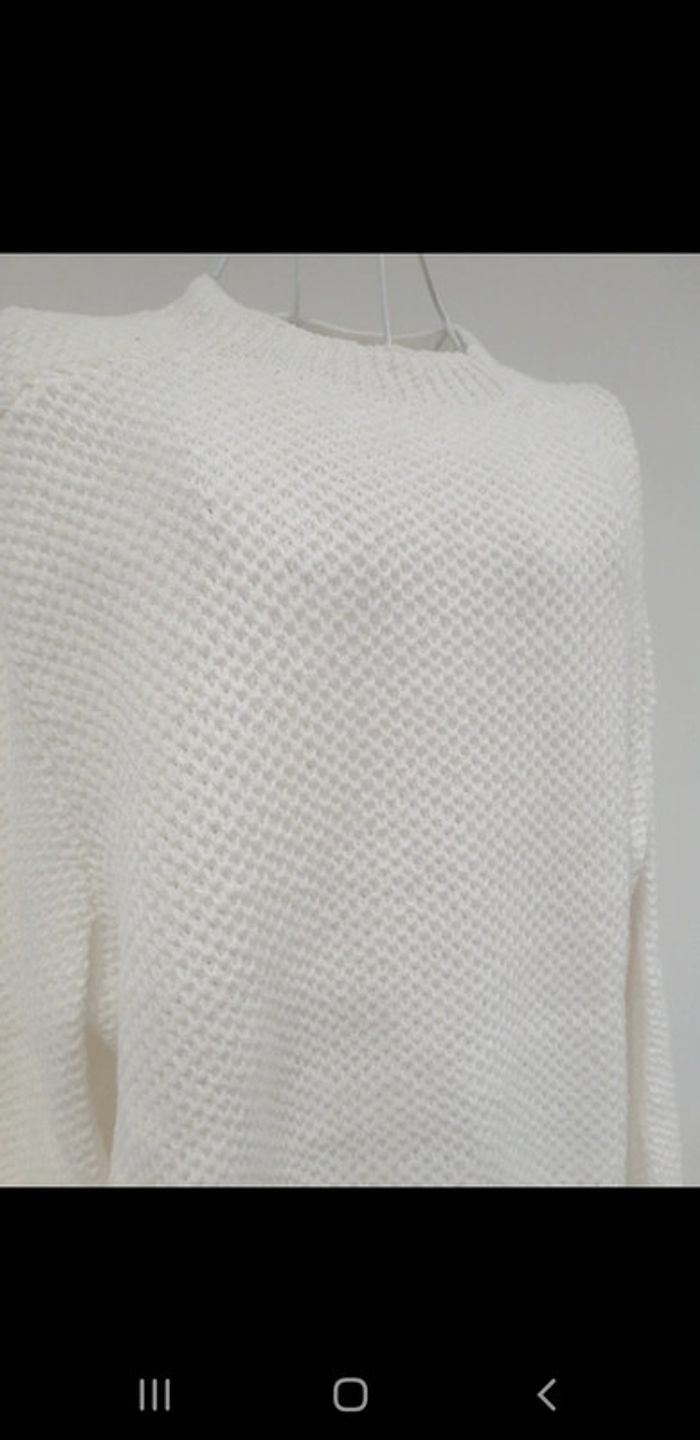 Pull fait main en laine 46/48 - photo numéro 2