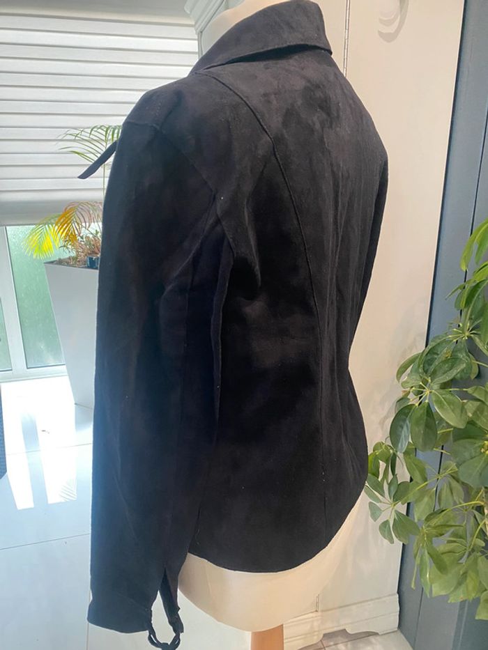 Veste noire à franges - photo numéro 3