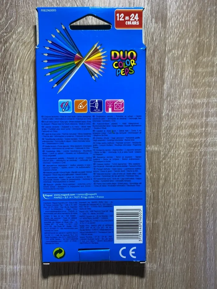 Crayons de couleurs bicolores - photo numéro 5