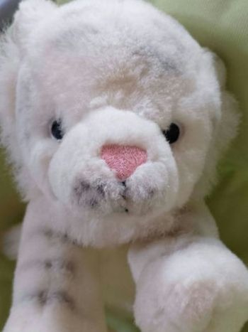 Peluche tigre blanc
