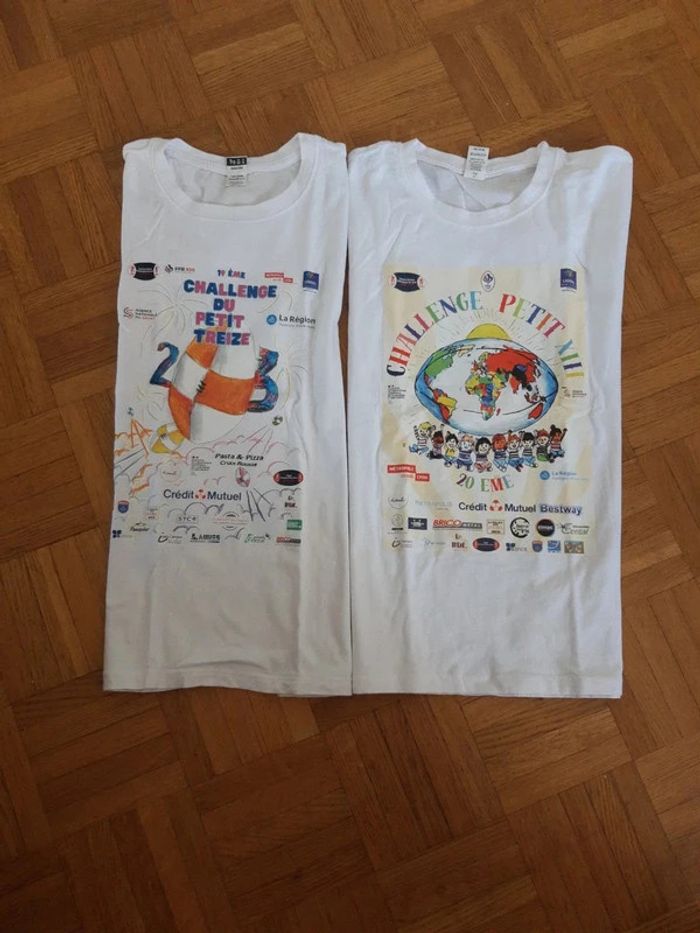 Lot 2 t-shirts 9 / 10 ans roly
