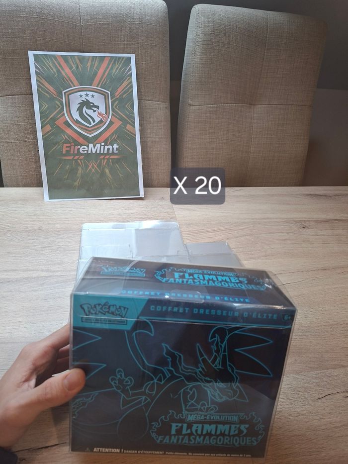 Lot x20 Protection ETB Pokémon Firemint – Accessoire Collection