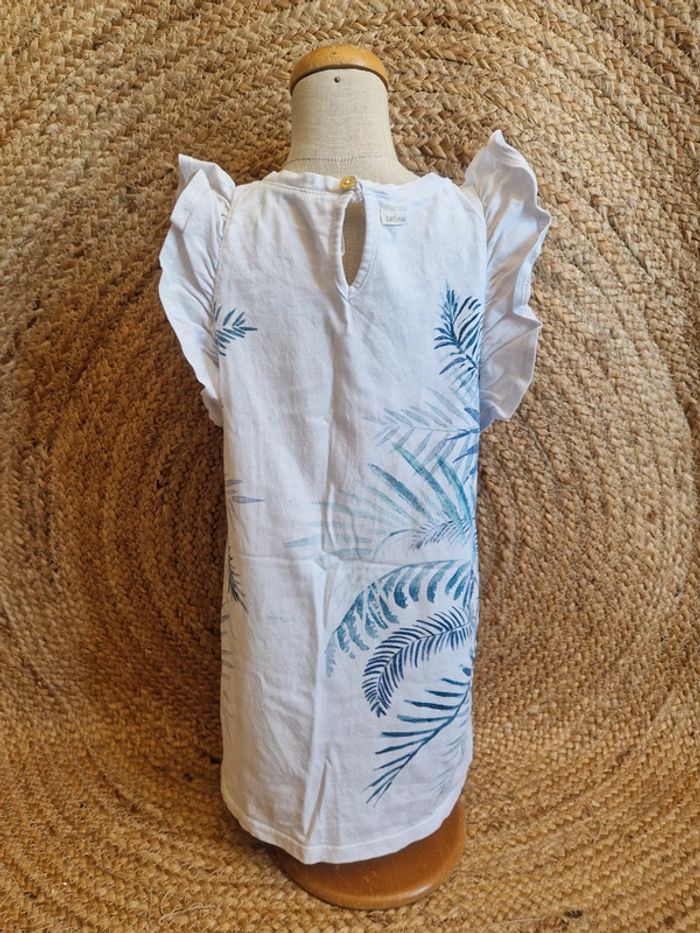 Jolie robe blanche à motifs été fille catimini 4 ans - photo numéro 4