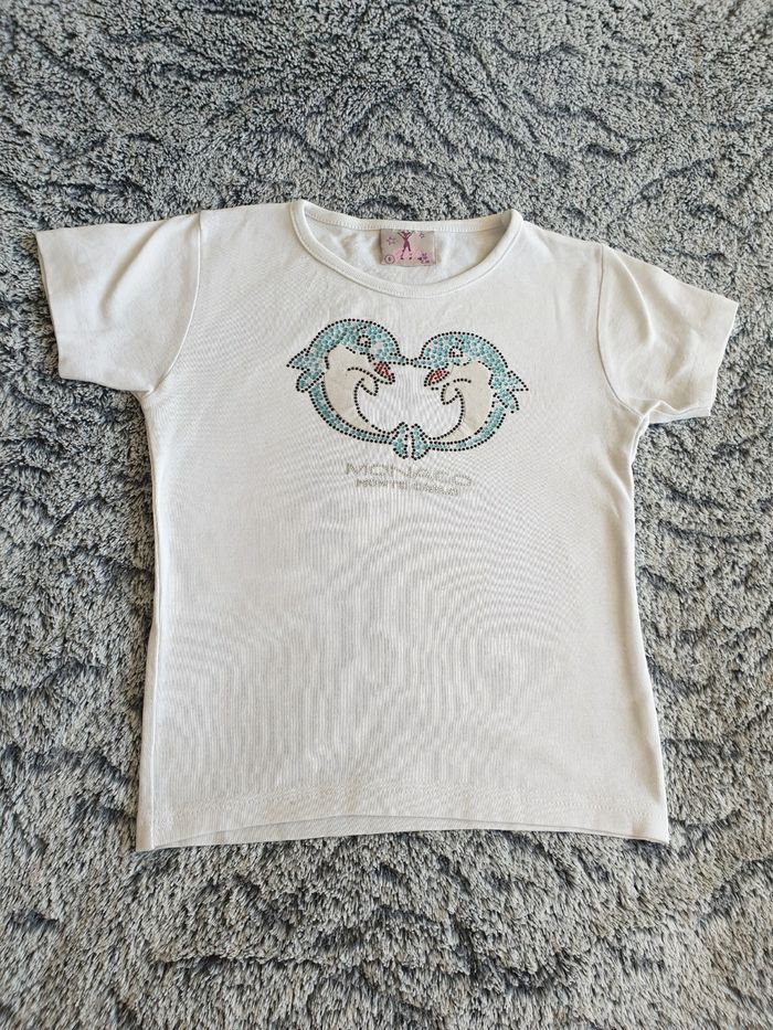 tee shirt dauphin Monaco monte carlo 8 ans