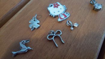 Lot de pendentif Hello Kitty trèfle oiseau zirconium