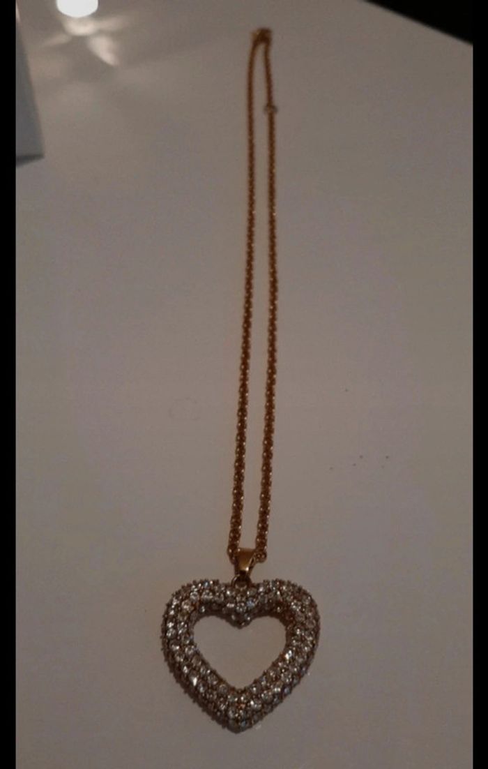 Pendentif cœur strass - photo numéro 7