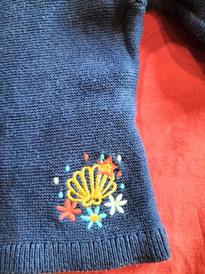 Gilet court manches longues bleu 6 ans Sergent Major - photo numéro 5