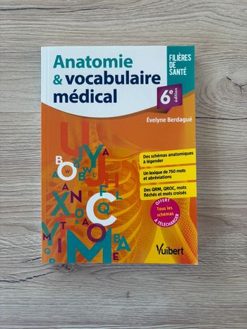 Livre d’anatomie & de vocabulaire médical