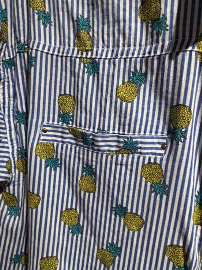 Chemise manches courtes ananas 100% coton - photo numéro 4