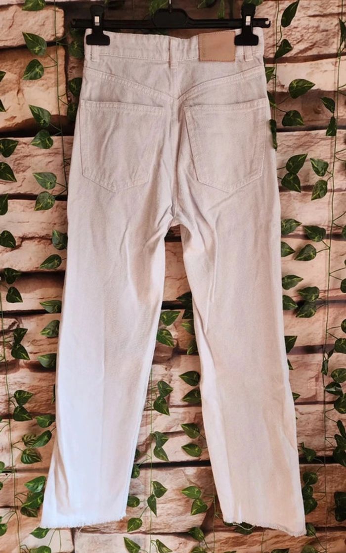 🌸Jeans Droit Blanc Pull&Bear Taille 32 🌸 - photo numéro 5