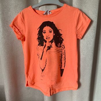 T-shirt tunique corail violetta 6 ans Disney