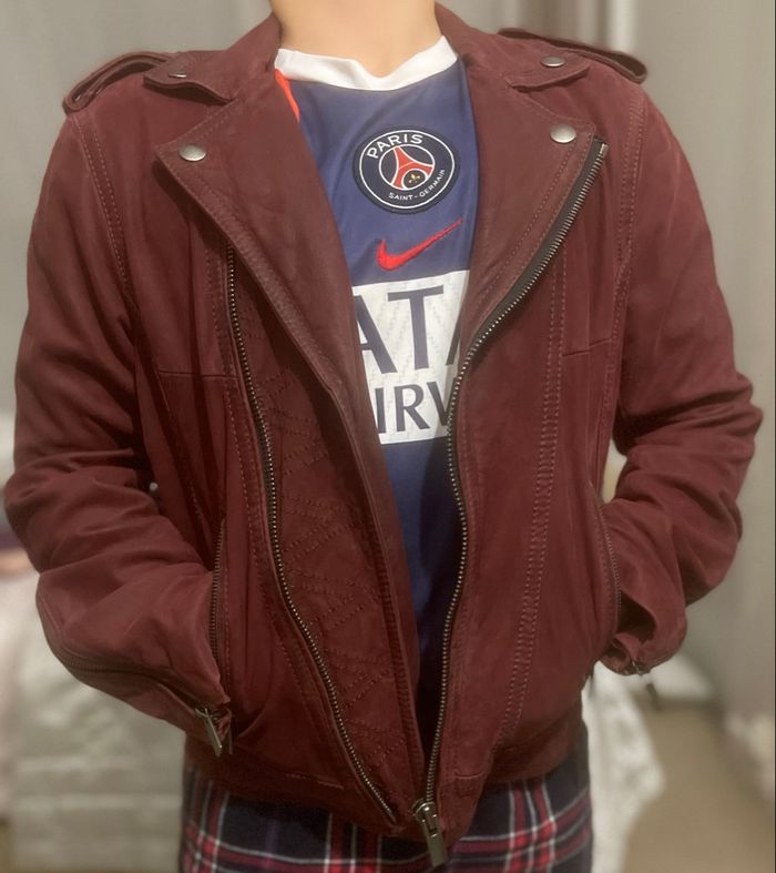 Veste blouson en cuir - photo numéro 4