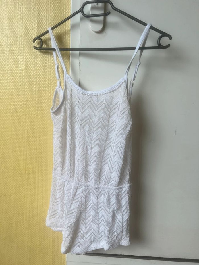 combi short en dentelle blanc jennyfer