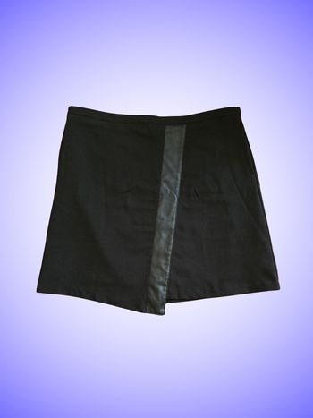 Jupe Courte Asymétrique Noire Taille 44 XXL Blancheporte