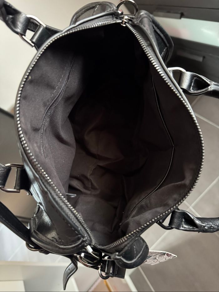 Sac à main femme bowling noir - photo numéro 3