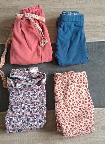 Lot de 4 pantalons fille