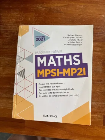 Livre maths MPSI-MP2I