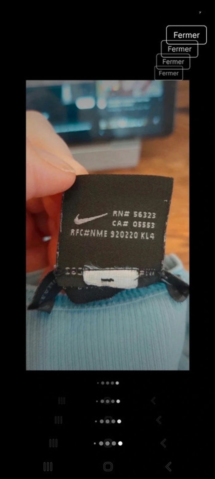 Brassière de sport Nike sans couture fr 40/42 - photo numéro 11