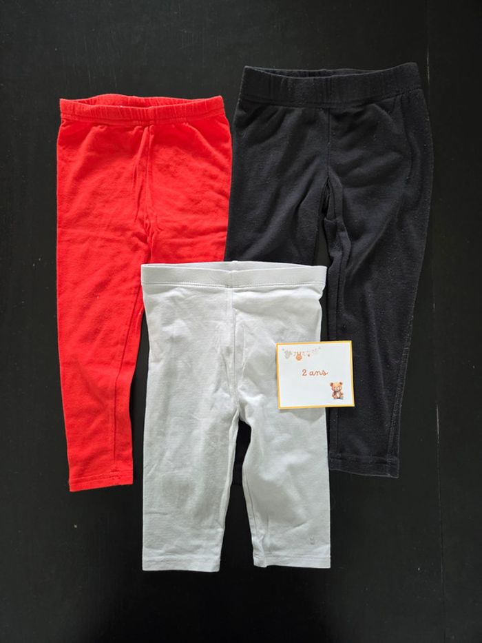 Lot de 3 leggings 2 ans
