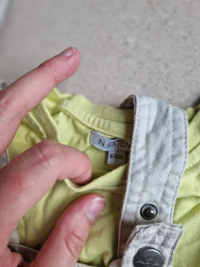 Ensemble salopette garçon 6 mois - photo numéro 2