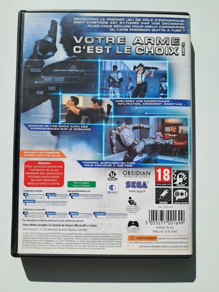 Jeu vidéo PC Alpha Protocol - photo numéro 3
