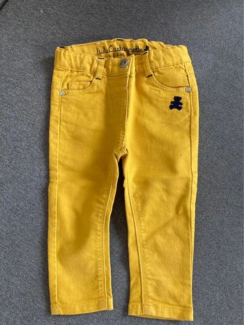 Pantalon jaune Lulu castagnette 18 mois