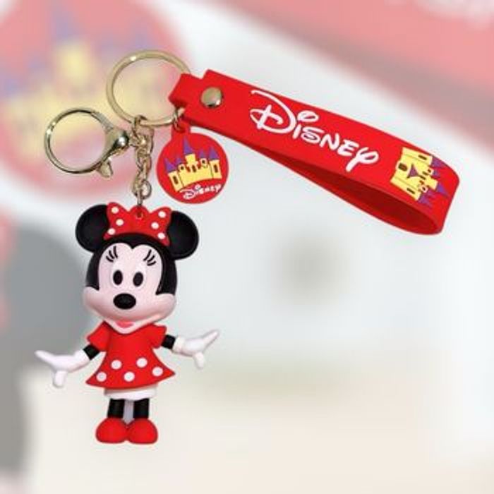 Porte clés Minnie en silicone