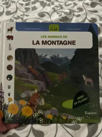 Livre les animaux de la montagne en très bon état