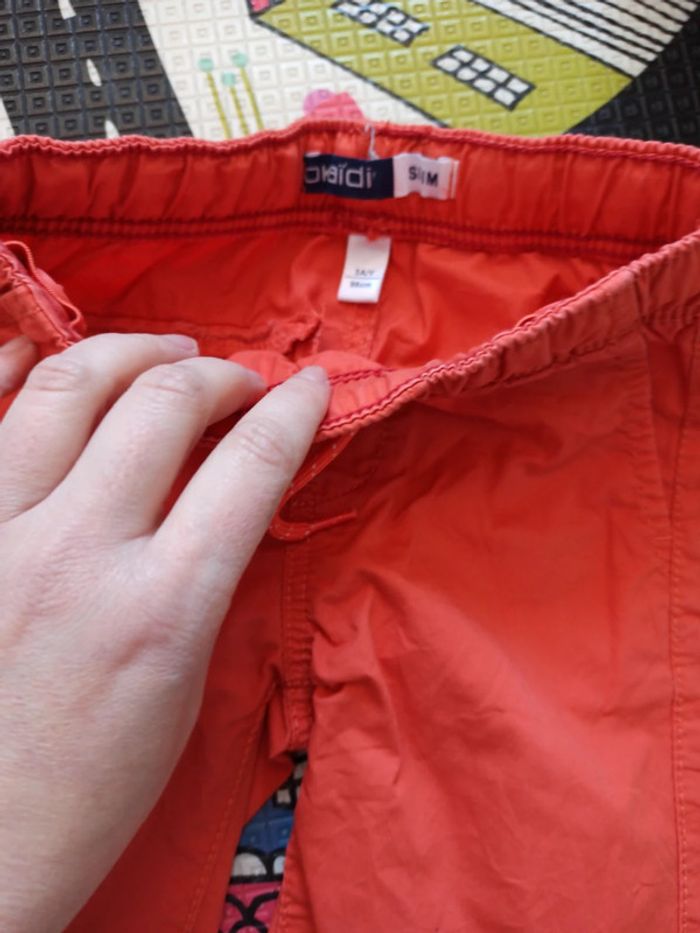 Short Okaïdi neuf slim orange jamais porté - photo numéro 2