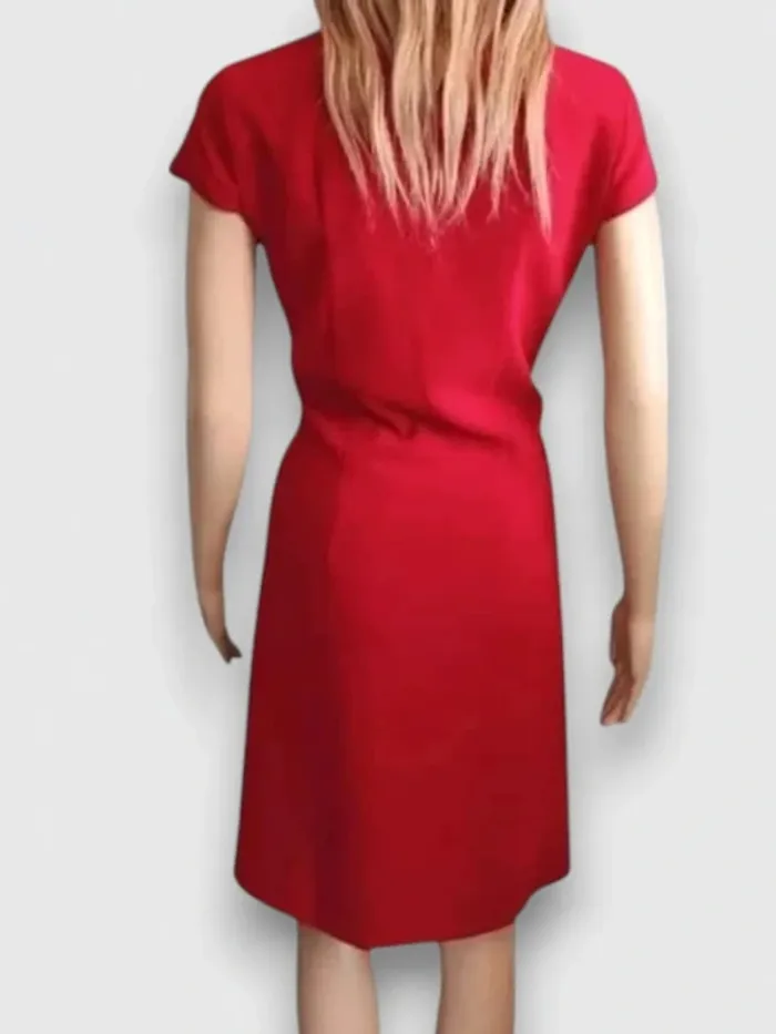 robe midi cache coeur Cottonade paris couleur bordeaux ,avec doublure taille M - photo numéro 8