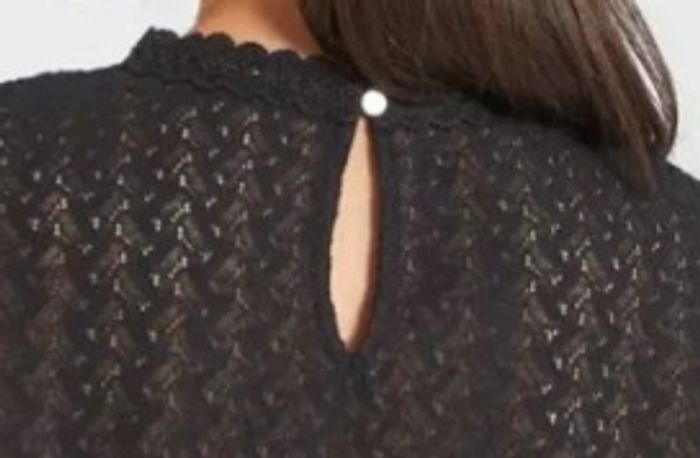 Blouse noire dentelle Kiabi - photo numéro 3
