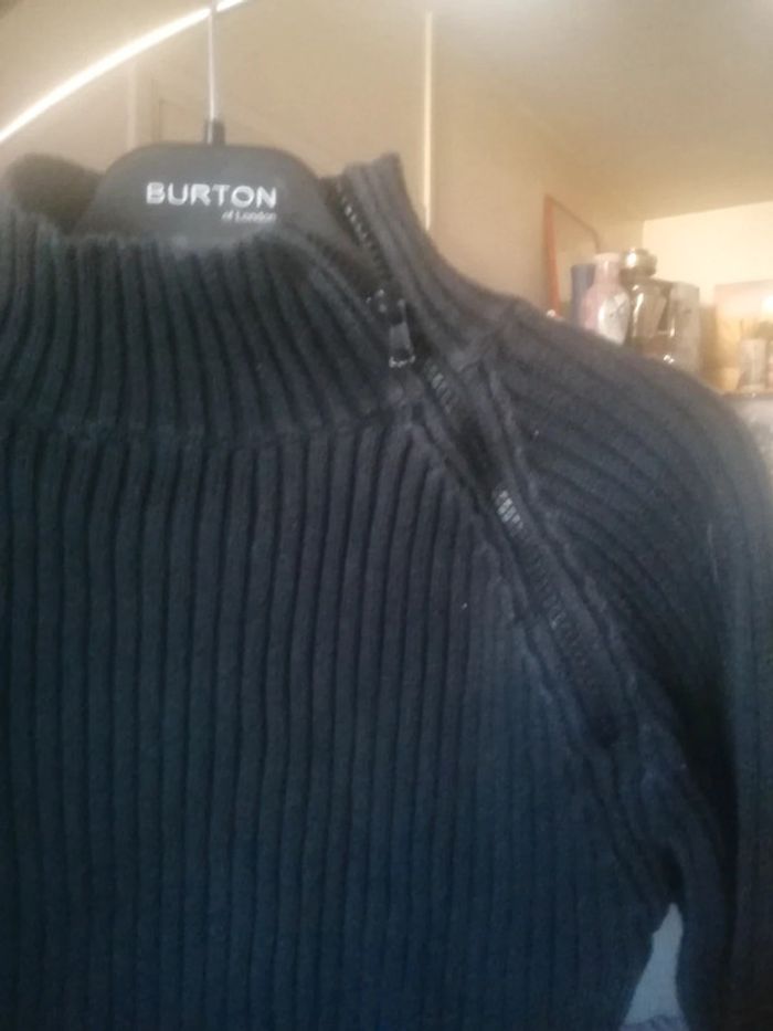 🌸Pull côtelé noir Taille 10/12 ans "Camaïeu" 🌸 - photo numéro 2