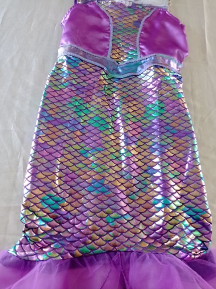 Déguisement sirène violette et accessoires 5-6ans - photo numéro 4