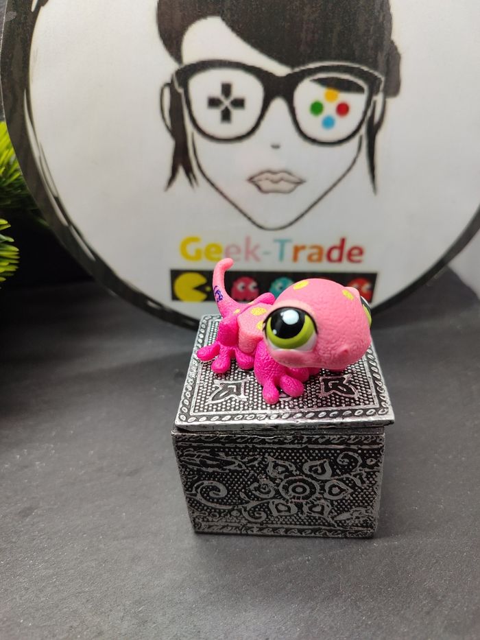 Lps001037 My Littlest Petshop Lps Pet Shop Authentic Gecko Lizard Lézard 1455