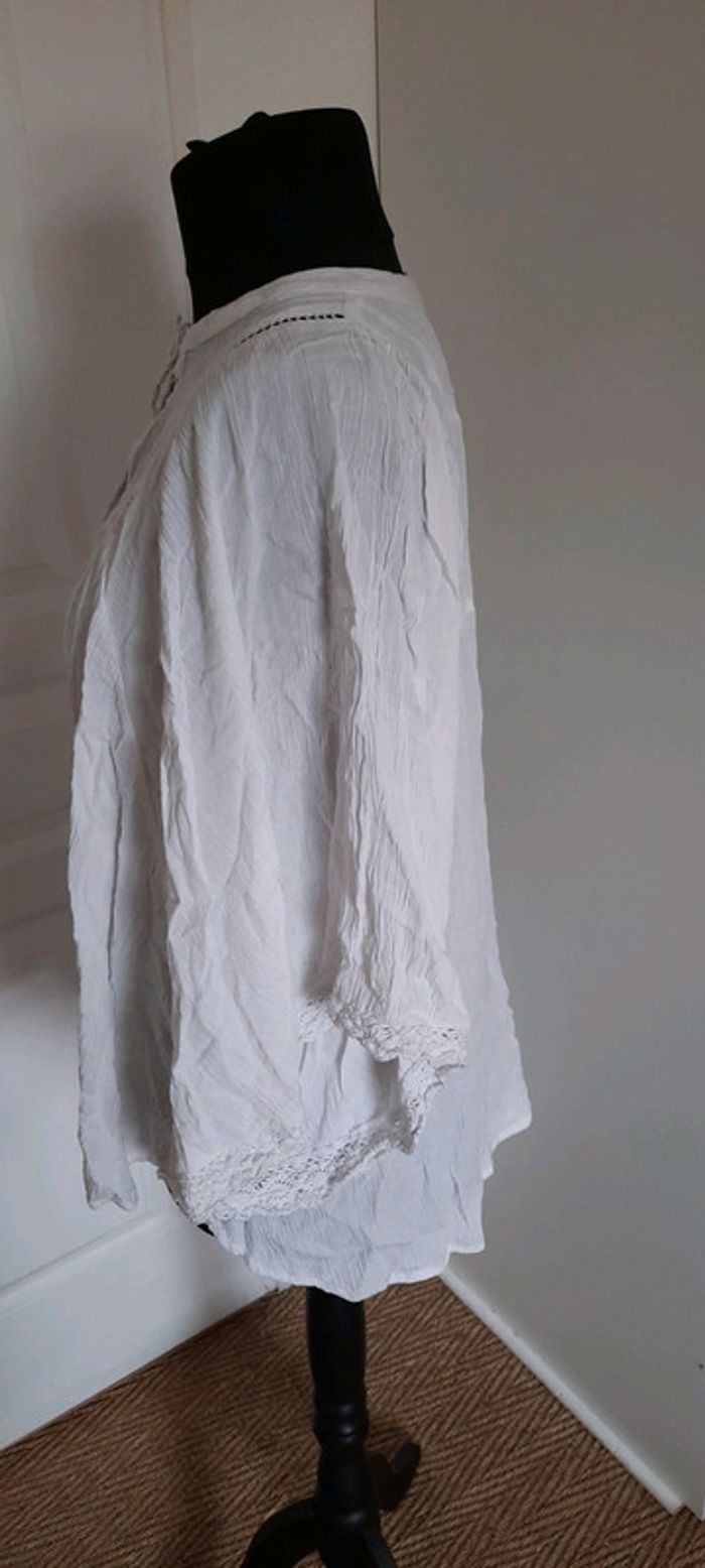 Blouse d'été blanche type plage - photo numéro 2