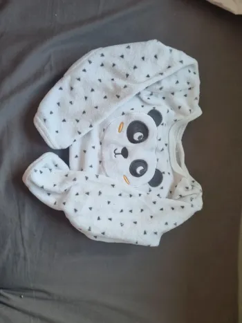 Pyjama panda 1 pièce 24 mois gémo