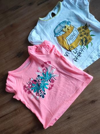 Lot de 2 tee-shirts 12 mois
