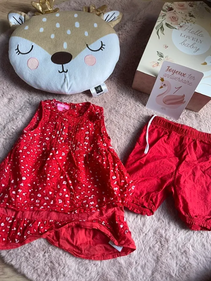 Ensemble robe +short 12m