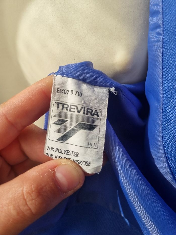 Veste blazer bleu violet vintage - photo numéro 5