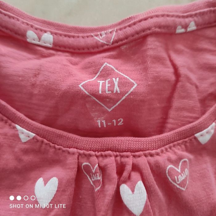 Tee-shirt rose et blanc TEX - photo numéro 2