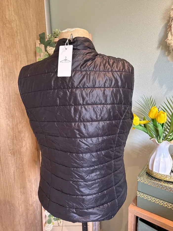 Veste matelassée noire sans manches femme - photo numéro 3