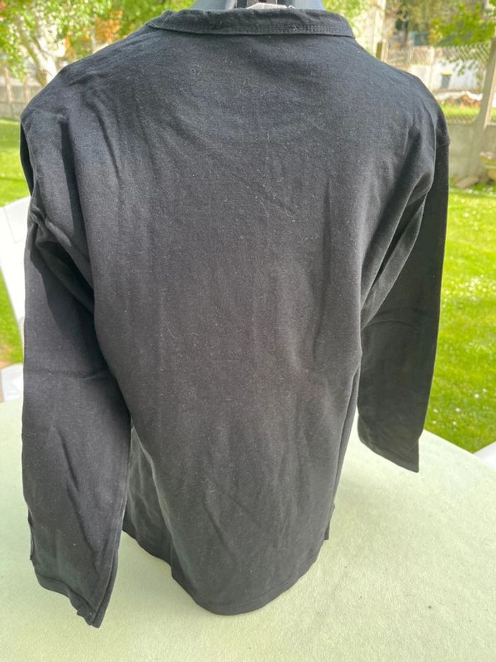 T shirt manche longue noir taille 7/8 ans - photo numéro 2