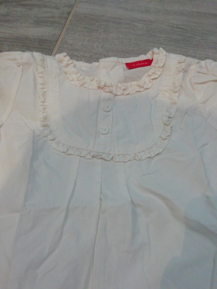 2 Hauts manches courtes 12 mois fille - photo numéro 3