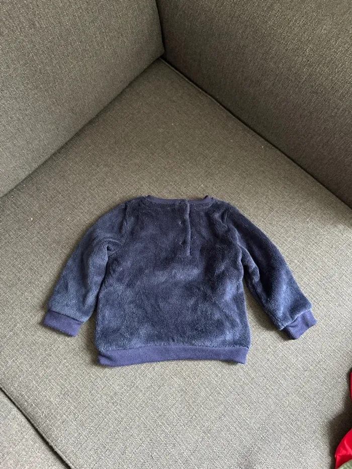 Sweat col rond bébé fille, 9 mois - photo numéro 3