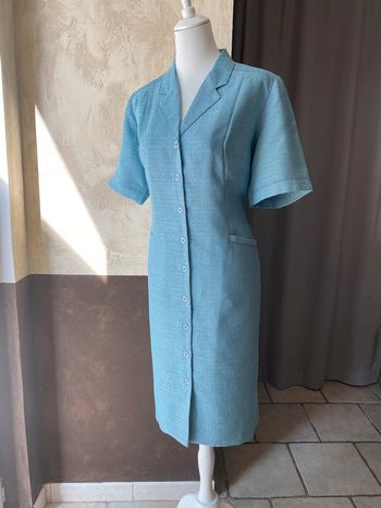 Robe turquoise boutonnée Daxon 48 neuf