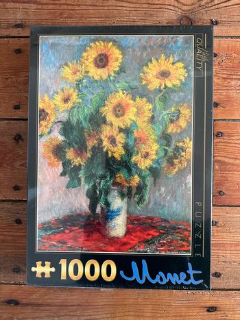 NEUF Puzzle 1000 pièces Les Tournesols Claude Monet High Quality D-Toys