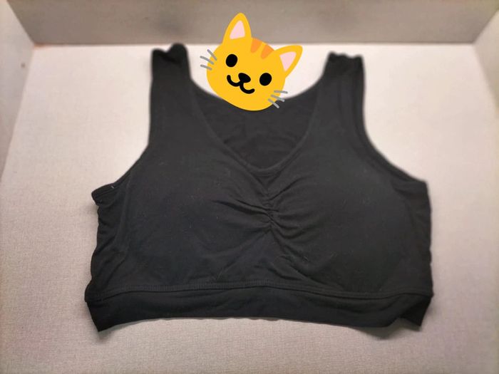 Brassière noir rembourré 42