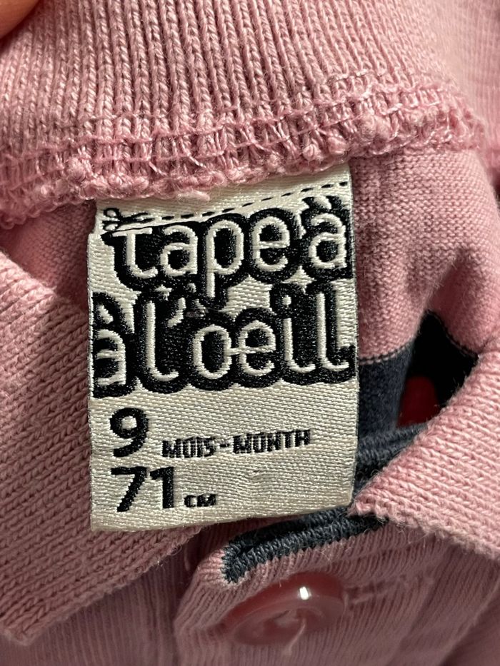 Tape à l’œil - Polo - rayures rose et bleu- 9 mois - photo numéro 4