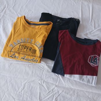 Lots de trois T-shirt a manches longues • NPO Junior • 12 ans 